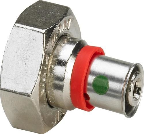 Dwuzłączka przyłączeniowa z brązu niklowanego 15 mm x 3/4" GW Fonterra 1236