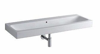 Umywalka GEBERIT iCon bez otworu z przelewem 1200 x 485 mm biała | 124025000
