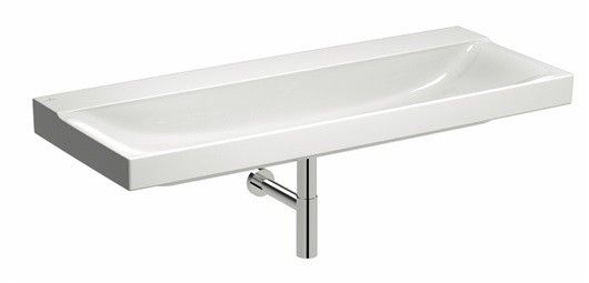 Umywalka ceramiczna GEBERIT Xeno2 1200 x 480 mm biała połysk z powłoką KeraTect | 500552011