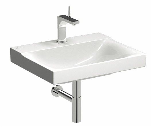 Xeno2 umywalka ceramiczna z otworem 600 x 480 mm biała połysk z powłoką KeraTect