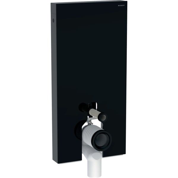 Moduł sanitarny do WC stojącego boki czarne GEBERIT Monolith 480 x 106 x 1010 mm | 131002SJ6