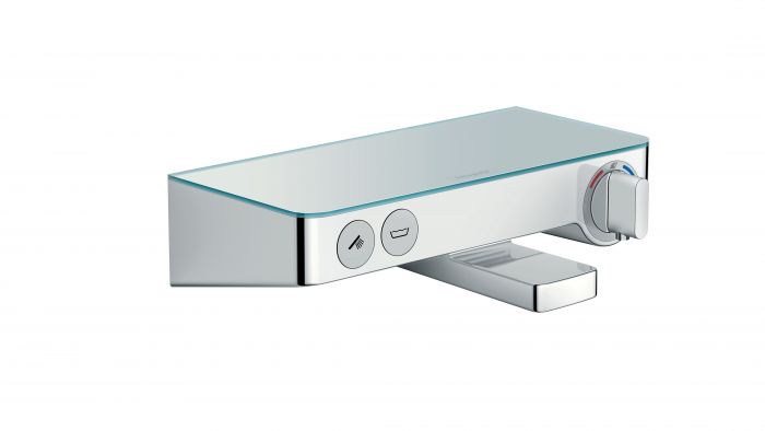 Bateria wannowa montaż ścienny termostatyczna HANSGROHE ShowerTablet Select 2-uchwytowa biała/chrom | 13151400