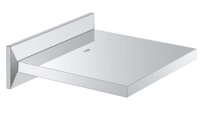 Allure Brilliant wylewka wannowa kaskadowa ścienna Long-Life Shine mosiężna zasięg wylewki 180 mm chrom