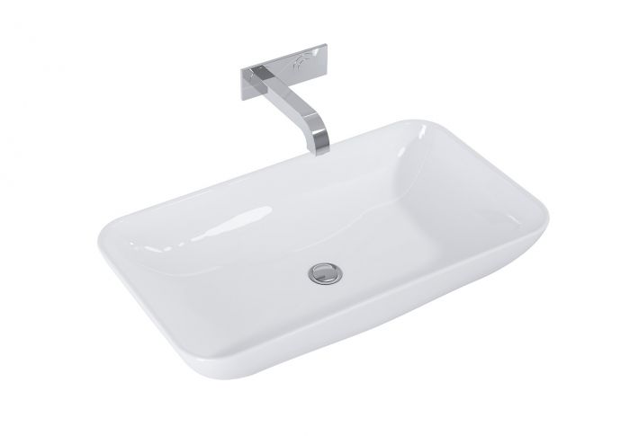 Umywalka ROCA Fresi nablatowa 700 x 400 x 140 mm biała | RE040700168060