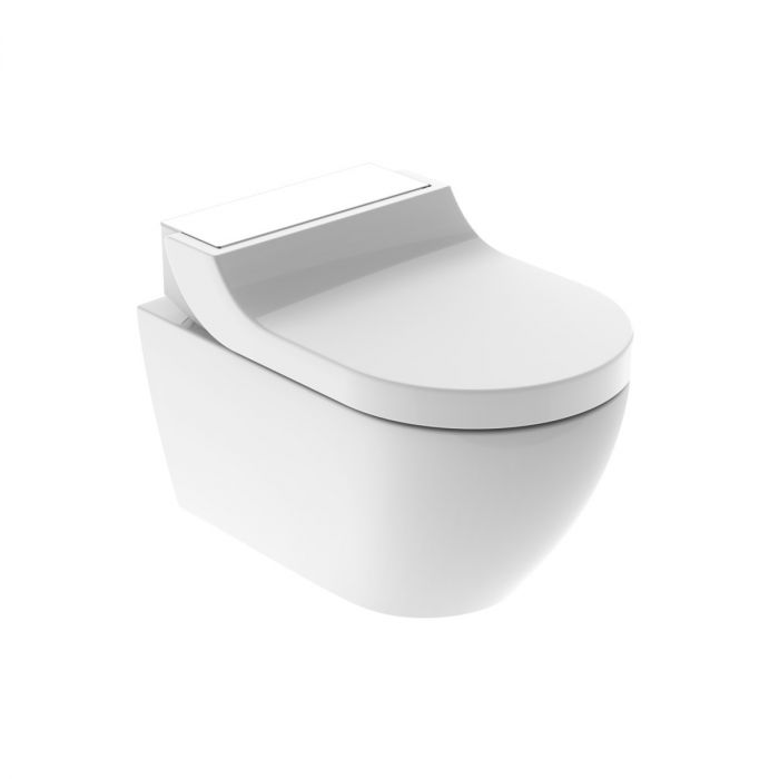 AquaClean Tuma Comfort urządzenie WC szklane 36 x 55.3 x 34 cm białe z funkcją higieny intymnej