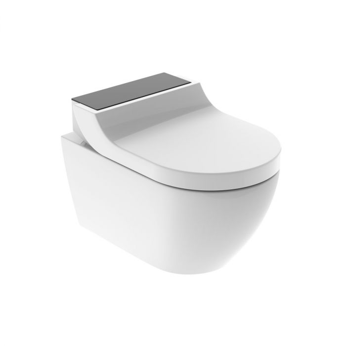 AquaClean Tuma Comfort urządzenie WC szklane 36 x 55.3 x 34 cm czarne z funkcją higieny intymnej