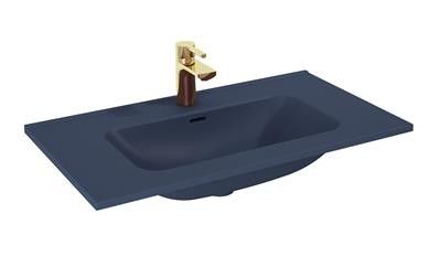 Umywalka ceramiczna ROCA Skappa meblowa z otworem z przelewem 815 x 460 x 18 mm navy blue matt  | RE040803067030