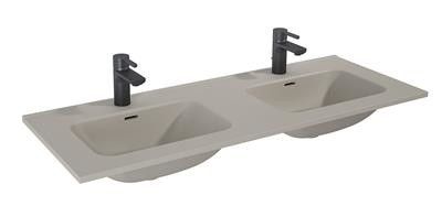 Umywalka ceramiczna ROCA SKAPPA 120 DUO podwójna 1210 x 460 x 18 mm fume matt | RE041203067020