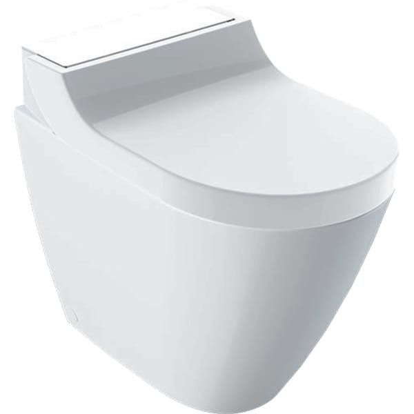 Urządzenie WC GEBERIT AquaClean Tuma Comfort 36 x 56 x 40 cm biały alpin zestaw do izolacji akustycznej, czyszczenia i przyłączeniowy do WC 90 mm, osłona zabezpieczająca, podkładki wyrównujące, odkamieniacz 125 ml, pilot CR2032, elementy mocujące z funkcj