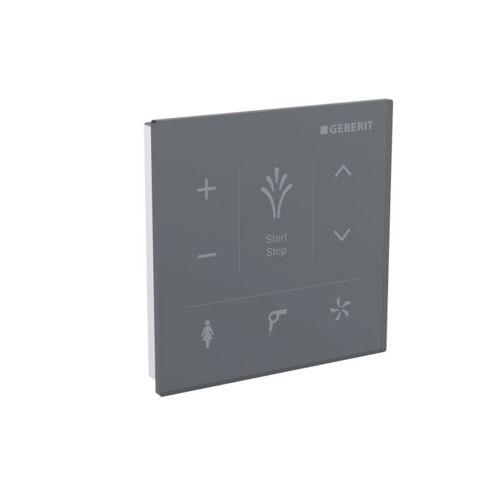 Panel sterujący szklany GEBERIT ścienny 8.7 x 1 x 9.3 cm czarny