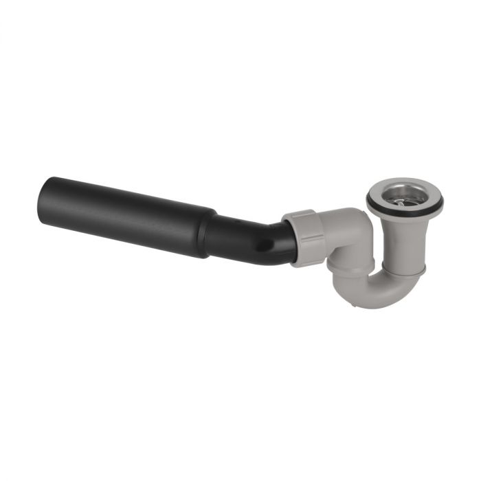 Zestaw odpływowy brodzikowy GEBERIT z tworzywa sztucznego d52 mm szaro-czarny | 150058001