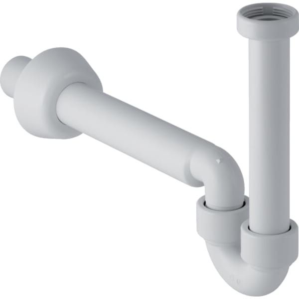 Syfon bidetowy rurowy GEBERIT z tworzywa sztucznego R 1 1/4" x 40 mm biały odpływ poziomy | 151108111