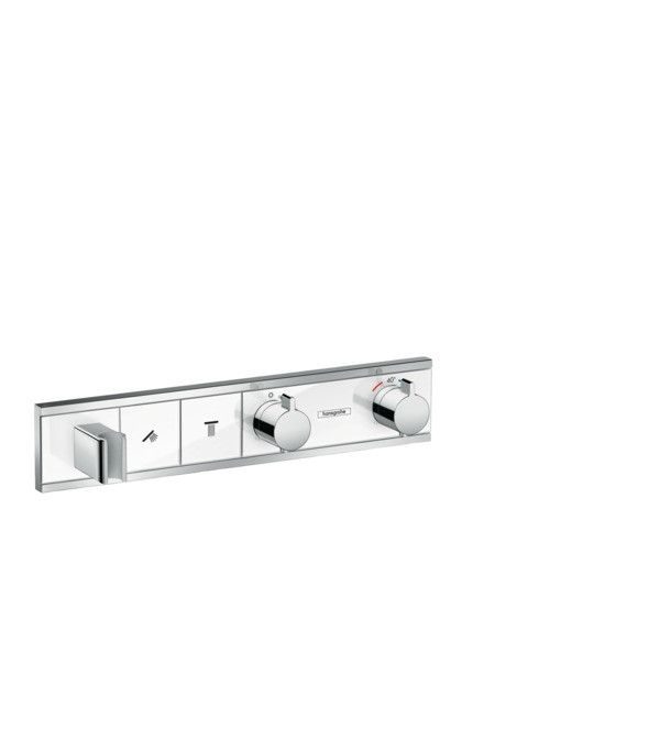Bateria prysznicowa podtynkowa termostatyczna HANSGROHE RainSelect mosiądz biała/chrom  | 15355400