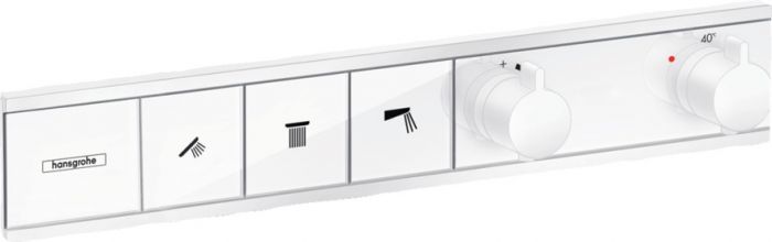 Bateria prysznicowa podtynkowa termostatyczna HANSGROHE RainSelect biała mat  | 15381700