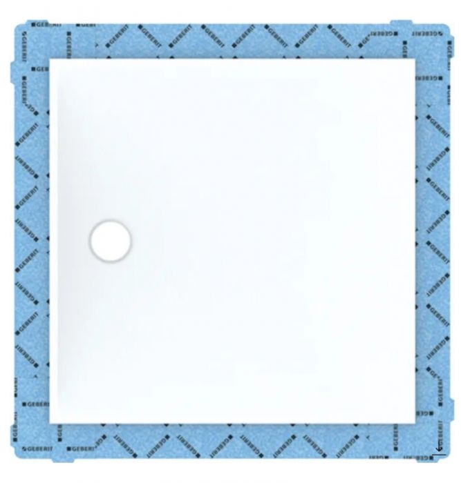 Panel prysznicowy do natrysków bezbrodzikowych ceramiczny kwadratowy 100 x 100 x 4.5 cm GEBERIT Setaplano | 154280111