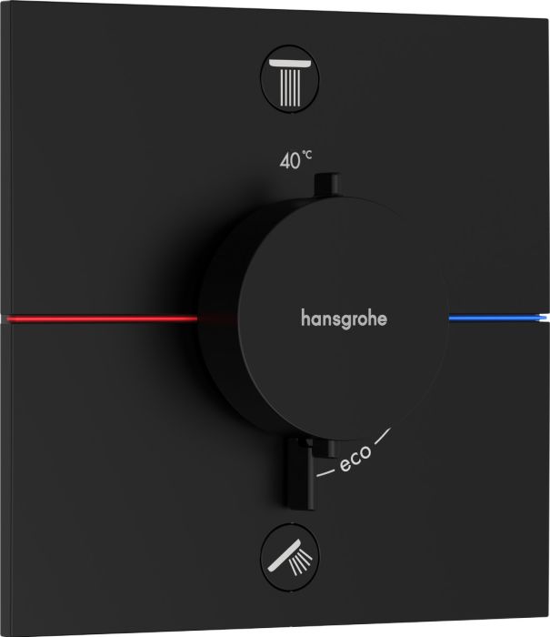 Bateria natryskowa podtynkowa HANSGROHE ShowerSelect Comfort E czarny matowy | 15572670