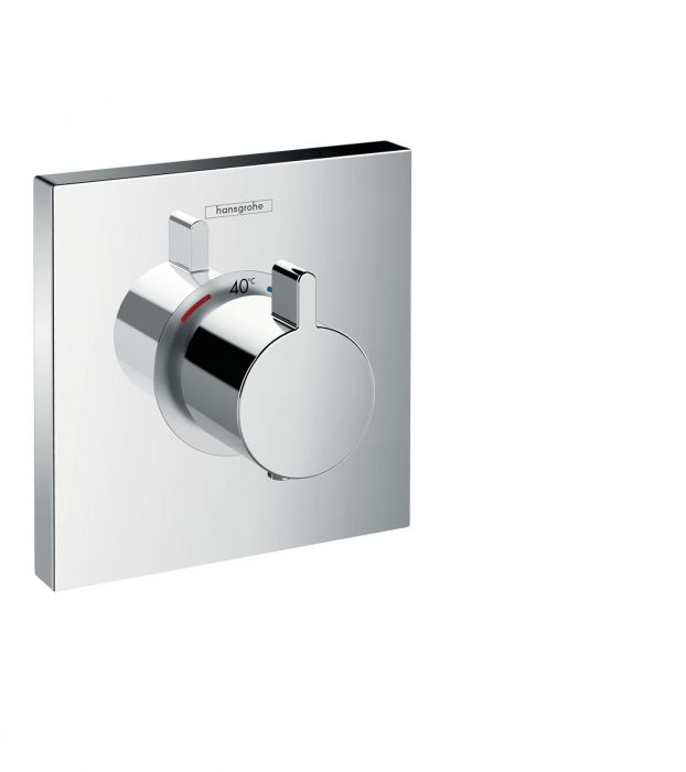 ShowerSelect bateria prysznicowa termostatyczna element zewnętrzny 155 x 155 mm chrom HighFlow