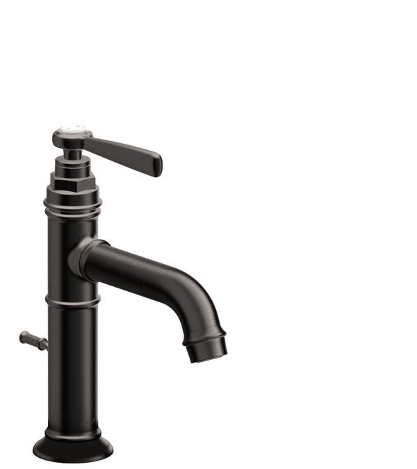 Bateria umywalkowa stojąca HANSGROHE Axor Montreux 1-uchwytowa 1-otworowa czarny chrom szczotkowany  | 16515340