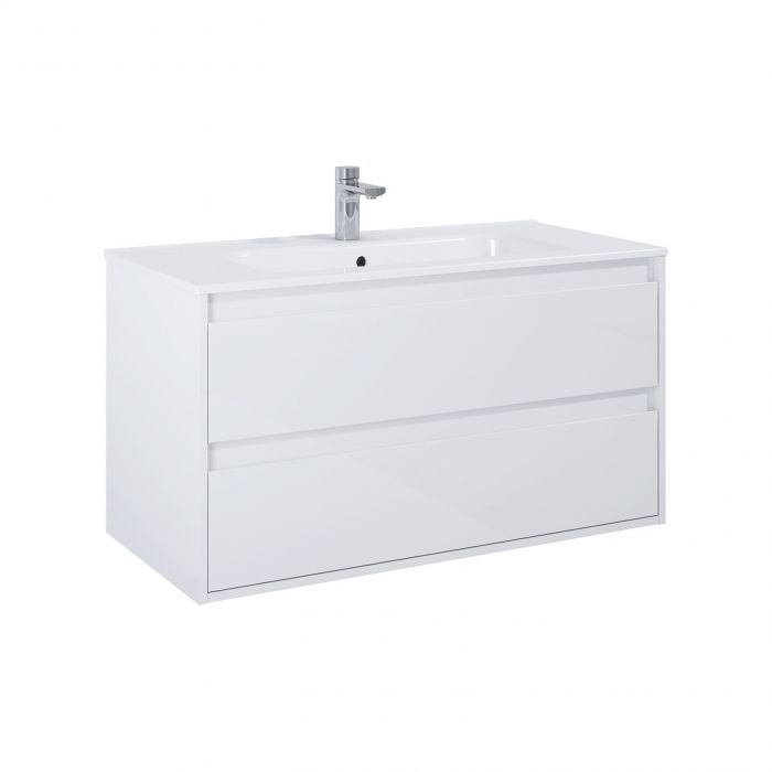 Szafka podumywalkowa wisząca 1000 x 456 x 530 mm white 2 szuflady ELITA Desi Plus 100 2S | 166426
