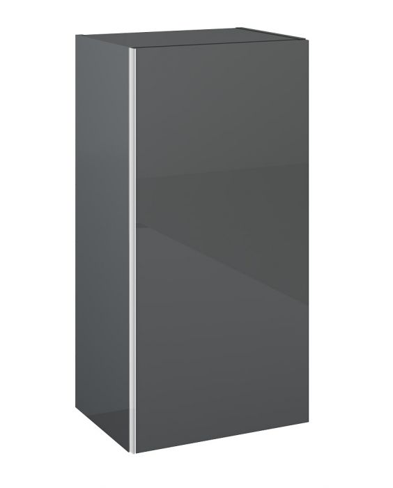 Szafka wisząca 400 x 316 x 800 mm anthracite 2 regulowane półki szklane, do kompletowania z uchwytami (sprzedawanymi osobno) ELITA Look 40 1D  | 167013