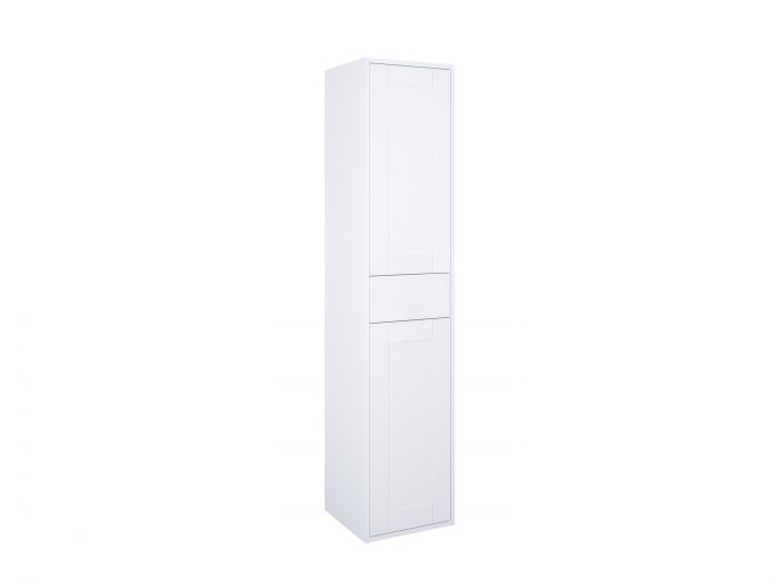 Inge New słupek wiszący 35 2D 1S 2 drzwiczki i 1 szuflada 350 x 346 x 1620 mm z płyty MDF white matt