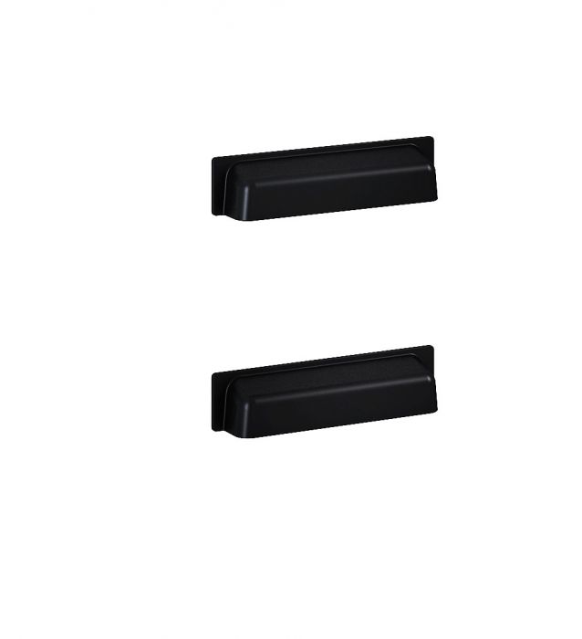 Uchwyty meblowe 116 x 20 x 27 mm czarne mat komplet = 2 sztuki ROCA Inge | RE120120077160
