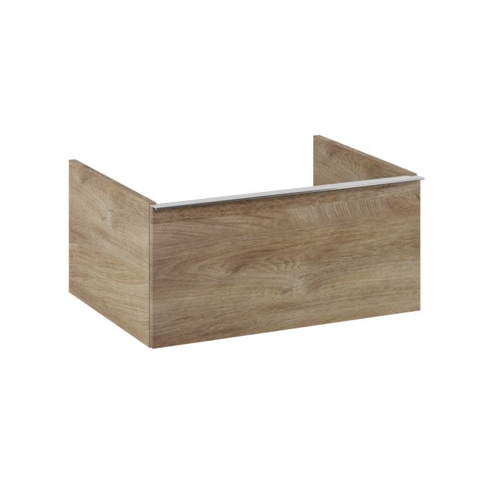 Komoda 600 x 449 x 635 mm dąb canela 1 szuflada, do kompletowania z uchwytami (sprzedawanymi osobno) ROCA Look 60 1S | RE080603027050
