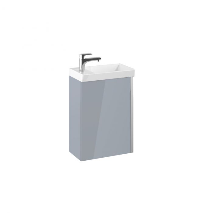 Set Spring zestaw łazienkowy stojący 45 1D 450 mm light grey zawiera: szafkę z 1 drzwiczkami i umywalkę Enjoy