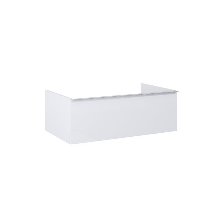 Look komoda 80 1S 1 szuflada, do kompletowania z uchwytami (sprzedawanymi osobno) 800 x 449 x 281 mm white matt z funkcją cichego samodomyku oraz z pełnym wysuwem