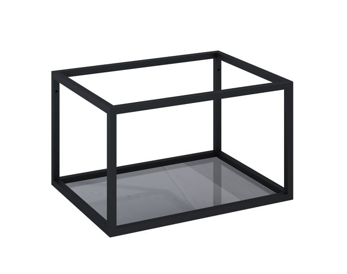 Stelaż podszafkowy 600 x 451 x 354 mm black z półką szklaną ROCA | RE150600107160