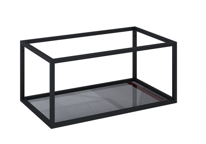 Stelaż podszafkowy z półką szklaną 800 x 451 x 354 mm black