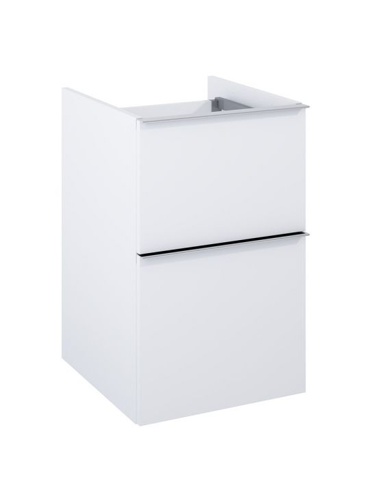 Komoda płyta laminowana 16 mm 400 x 449 x 635 mm white matt 2 szuflady, do kompletowania z uchwytami (sprzedawanymi osobno) ROCA Look 40 2S | RE080401025290