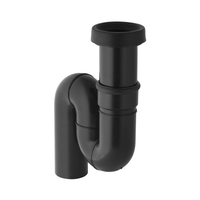 Syfon GEBERIT do miski WC orientalnej PE-HD d110 mm czarny odpływ pionowy | 167734161