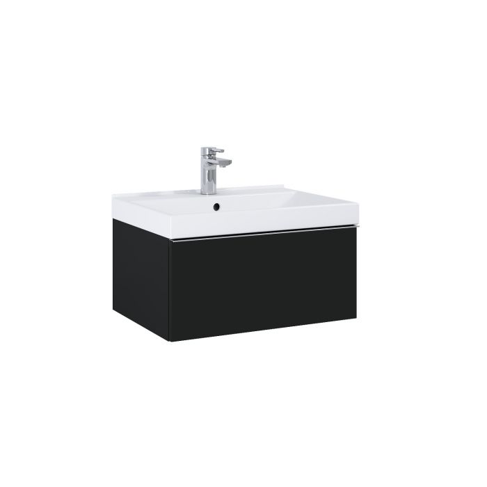 Szafka 600 x 449 x 281 mm black matt z 1 szufladą, do kompletowania z uchwytami (sprzedawanymi osobno) ROCA Look 60 1S | RE010603027160