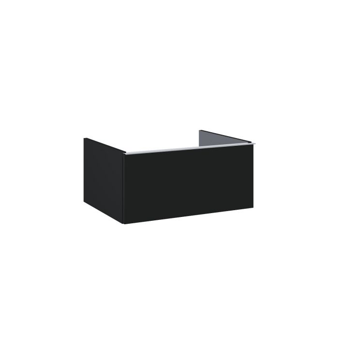 Komoda 600 x 449 x 281 mm black matt z 1 szufladą, do kompletowania z uchwytami (sprzedawanymi osobno) ROCA Look 60 1S | RE080603027160