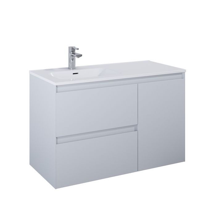 Szafka cargo 1000 x 460 x 635 mm stone matt z 2 szufladami ROCA Split 100 2S | RE011006057040