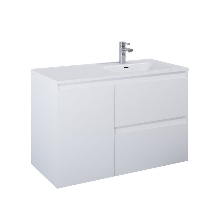 Szafka cargo 1000 x 460 x 635 mm white matt z 2 szufladami ROCA Split 100 2S | RE011005055290
