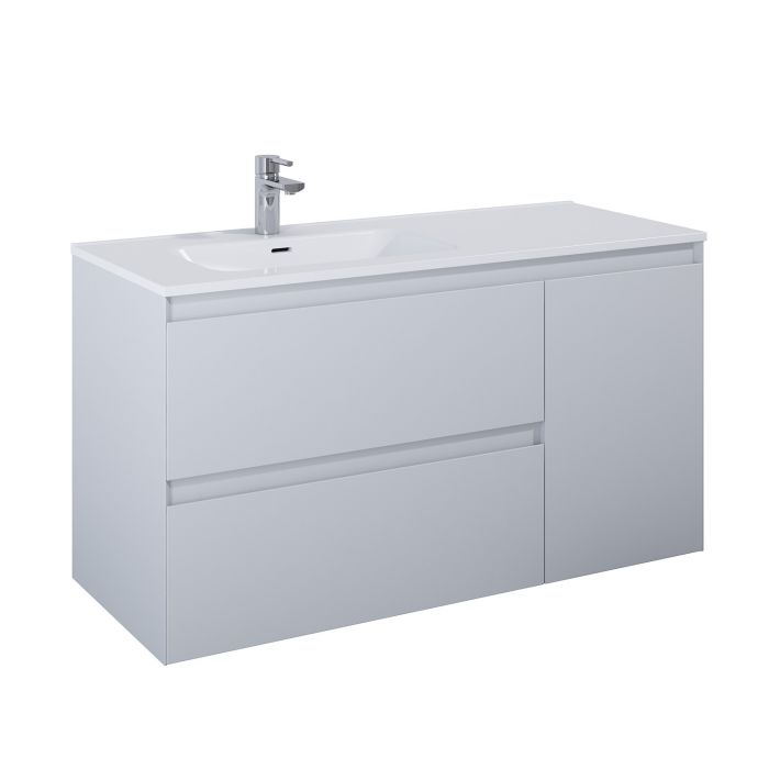 Szafka cargo 1200 x 460 x 635 mm stone matt z 2 szufladami ROCA Split 120 2S | RE011206257040