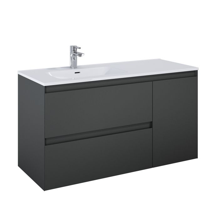 Szafka cargo 1200 x 460 x 635 mm anthracite matt z 2 szufladami ROCA Split 120 2S | RE011206256010