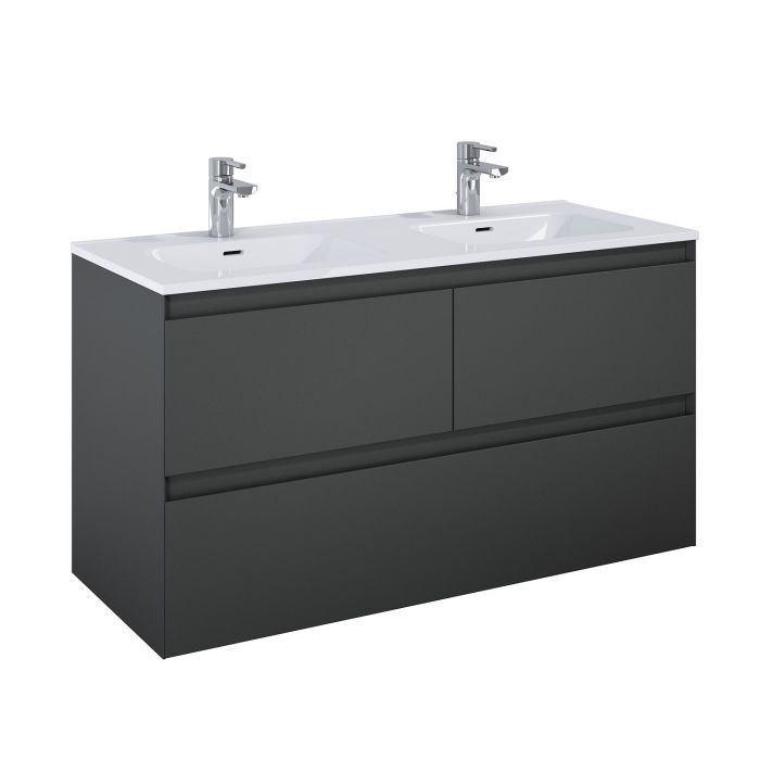 Split szafka 120 3S z 3 szufladami 1200 x 460 x 635 mm anthracite matt