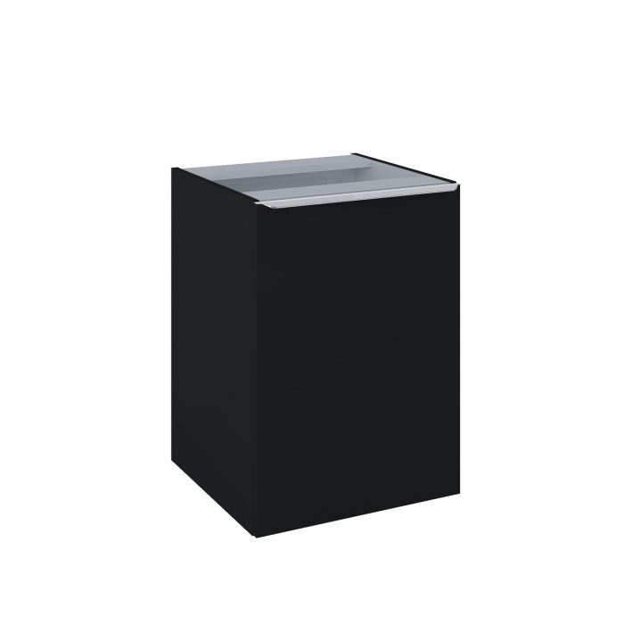 Komoda 500 x 487 x 695 mm black matt z koszem cargo, do kompletowania z uchwytami (sprzedawanymi osobno) ROCA Lofty 50 | RE080500027160