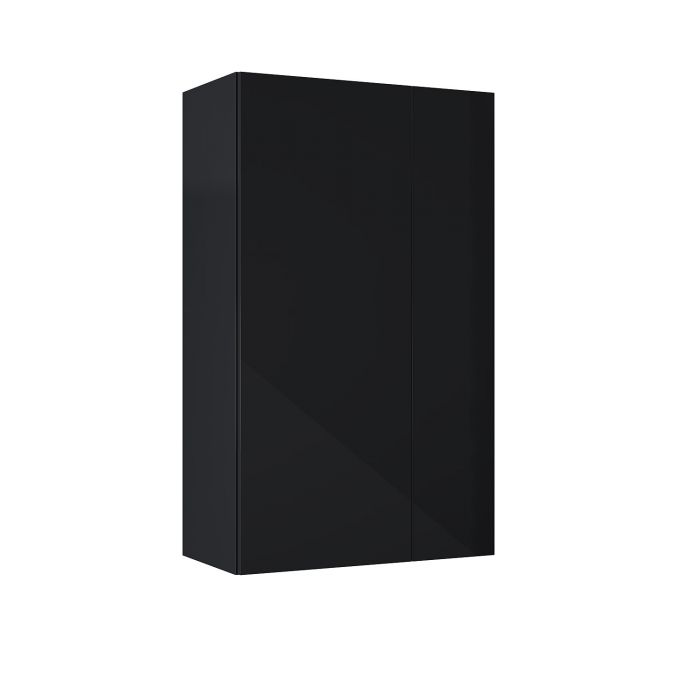 Szafka 596 x 316 x 1000 mm black HG z 2 drzwiami ROCA For All 60 2D (31,6) | RE140600063510