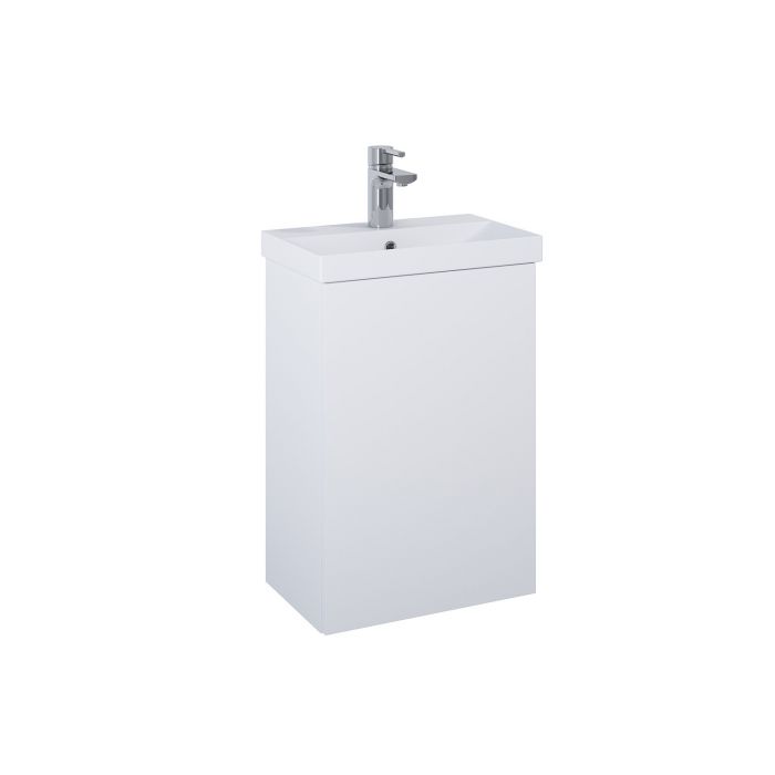 Zestaw łazienkowy 438 x 298 x 635 mm white matt ROCA Kido 45 1D zawiera: szafkę z 1 drzwiczkami + umywalkę | RE020450115290