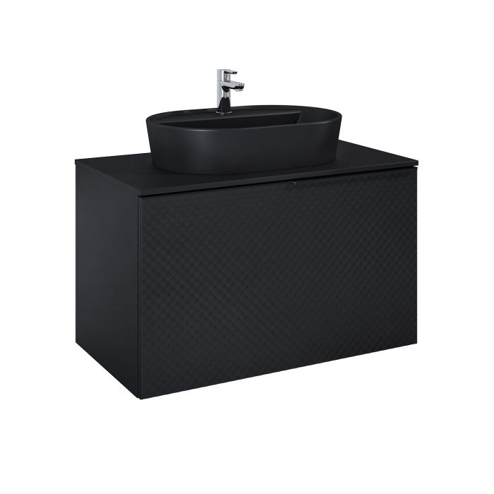 Szafka 910 x 471 x 540 mm black matt ROCA Glam 90 1S+1S | RE010900167160