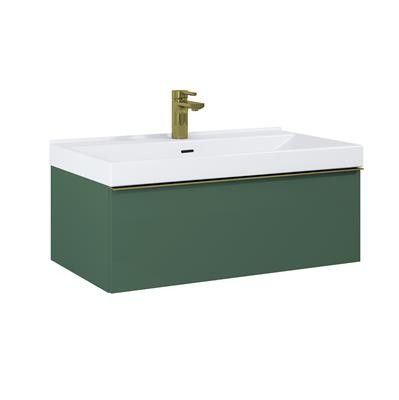 Szafka 800 x 449 x 281 mm forest green matt z 1 szufladą ROCA Look 80 1S | RE010803027010