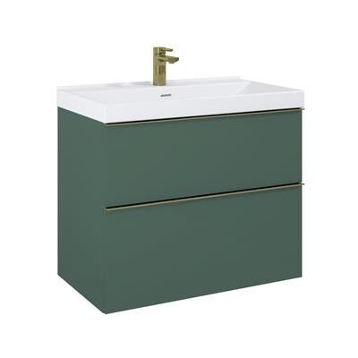 Look szafka 80 2S z 2 szufladami 800 x 449 x 635 mm forest green matt