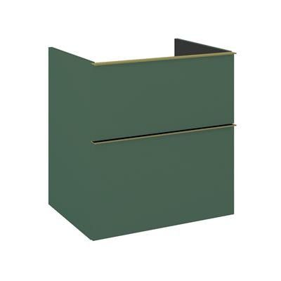 Komoda 600 x 449 x 635 mm forest green matt z 2 szufladami ROCA Look 60 2S | RE080601027010