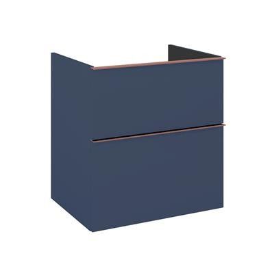 Komoda 600 x 449 x 635 mm navy blue matt z 2 szufladami ROCA Look 60 2S | RE080601027030