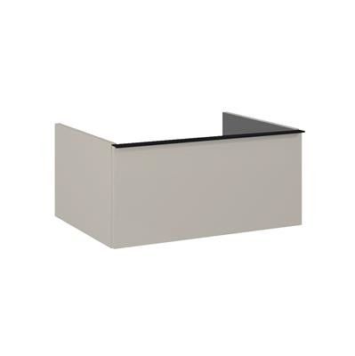 Komoda podwieszana z płyty laminowanej 600 x 449 x 281 mm fume matt z 1 szufladą ROCA Look 60 1S | RE080603027020