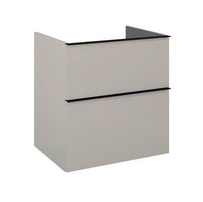 Komoda płyta laminowana 600 x 449 x 635 mm fume matt z 2 szufladami ROCA Look 60 2S | RE080601027020